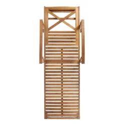 Perla 3pc Outdoor Acacia Wood Chaise Lounge Set With Cushions - Teak/Orange - Christopher Knight Home -Christopher Knight Home GUEST ce992a9b 7536 4392 ae18 0b4cef6bab80