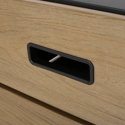 Archie Outdoor Rectangle Fire Pit - Brown - Christopher Knight Home 8 Archie Outdoor Rectangle Fire Pit - Brown - Christopher Knight Home - Image 8