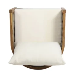 Burchett 2pk Outdoor Acacia Wood Club Chairs With Cushions - Teak/Brown/Beige - Christopher Knight Home -Christopher Knight Home GUEST d1289c98 2a71 4c0e 9d75 9467fdde9ce4 1