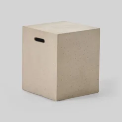 Illona 7pc Acacia Wood V-Shaped Sofa & Square Fire Table Set Teak/Crme/Light Gray- Christopher Knight Home -Christopher Knight Home GUEST d146e8b4 43b1 4b3e 8361 1e3f0cd7ccf5