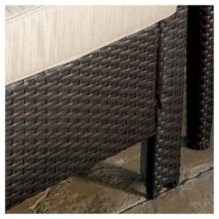 Antibes 5pc Wicker Patio Chat Set With Cushions - Brown - Christopher Knight Home -Christopher Knight Home GUEST d1b782eb 80f9 4531 a01b 0c8e79a16c3f