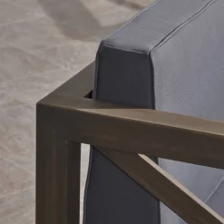 Brava 2pk Acacia Wood Club Chairs - Gray/Dark Gray - Christopher Knight Home -Christopher Knight Home GUEST d2513aec b539 41b4 9079 ce4c81f7928c