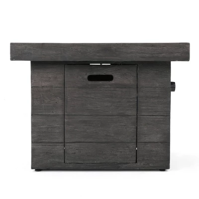 Puerta 5pc All-Weather Wicker Patio Club Chairs With Firepit Brown/Gray - Christopher Knight Home 7 Puerta 5pc All-Weather Wicker Patio Club Chairs With Firepit Brown/Gray - Christopher Knight Home - Image 7