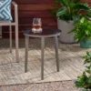 Pebble Iron Modern Side Table - Gray - Christopher Knight Home