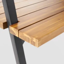 Huckleberry Rectangle Acacia Wood Patio Dining Table With Iron Plant Hanger Teak/Black - Christopher Knight Home 7 Huckleberry Rectangle Acacia Wood Patio Dining Table With Iron Plant Hanger Teak/Black - Christopher Knight Home -Christopher Knight Home GUEST d44b9c63 b480 44f8 8cb6 7c3524d58f1e 1