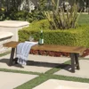 Catriona Acacia Wood Patio Bench - Teak - Christopher Knight Home