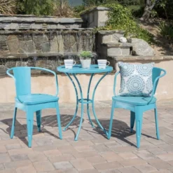 Colmar 3pc Cast Iron Patio Bistro Set - Christopher Knight Home -Christopher Knight Home GUEST d64e2444 65a5 40a9 9ef3 ade80282a3ae