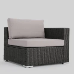 Santa Rosa 10pc Wicker Patio Sectional Sofa Set - Gray/Silver - Christopher Knight Home 11 Santa Rosa 10pc Wicker Patio Sectional Sofa Set - Gray/Silver - Christopher Knight Home -Christopher Knight Home GUEST d6d7049e ee6c 492c a4ef bd5784fcf14d