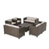 Puerta 8pc Wicker Chat Set - Christopher Knight Home