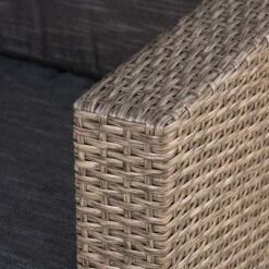 Puerta Wicker Loveseat Gray/Black - Christopher Knight Home -Christopher Knight Home GUEST d95946ac 9c63 4788 96c0 423ed93e982c