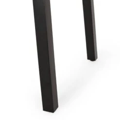 Pointe Outdoor Modern Industrial Aluminum Rectangle Dining Table - Gray/Matte Black - Christopher Knight Home -Christopher Knight Home GUEST db462b33 e929 4f45 942b 0db9a1cdc3ef