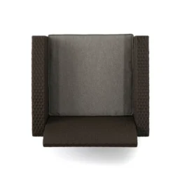 Jennings 5pc Faux Wicker Chat Set With Fire Pit - Brown/Mixed Beige - Christopher Knight Home -Christopher Knight Home GUEST dc17e8eb cc7e 4698 9e16 cdb73789feba