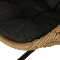 Ripley Outdoor Wicker Hanging Chair With Stand - Light Brown/Dark Gray - Christopher Knight Home -Christopher Knight Home GUEST de5999e2 c7c2 4bcd a2d6 59a5a56e3313