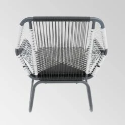 Milan 2pk Steel Club Chairs - Gray/White - Christopher Knight Home -Christopher Knight Home GUEST e10050f6 a2bd 49be ab1c 2de6e33f6ab2