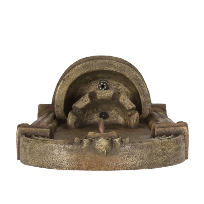Frontage Outdoor 2-Tier Single Spout Fountain - Light Brown - Christopher Knight Home 4 Frontage Outdoor 2-Tier Single Spout Fountain - Light Brown - Christopher Knight Home - Image 4