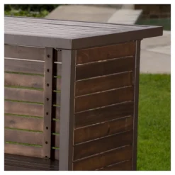 Milos 3pc Acacia Bar Set - Dark Brown - Christopher Knight Home -Christopher Knight Home GUEST e4842f4f 6534 4ff6 a520 c9e91f8f5fba