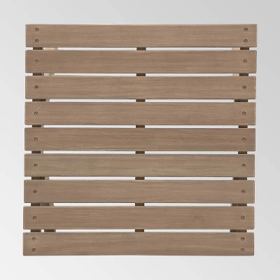 Sedona Acacia Wood Patio Side Table Gray - Christopher Knight Home 4 Sedona Acacia Wood Patio Side Table Gray - Christopher Knight Home - Image 4