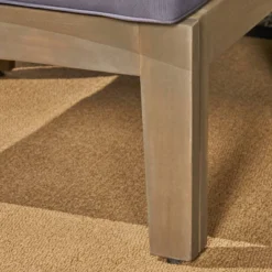 Grenada 2pc Acacia Wood Patio Chat Set - Gray/Dark Gray - Christopher Knight Home -Christopher Knight Home GUEST e76b5c8b 4dbe 41f3 9382 767268d6dfef