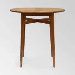 Stamford 5pc Acacia Wood Rustic Bar Set Teak Finish - Christopher Knight Home -Christopher Knight Home GUEST e8c7345a 1782 4c6f 9035 731dfb5c3b1c