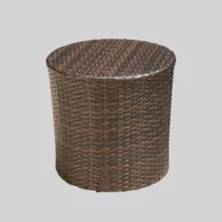 Tampa 3pc Acacia Wood & Wicker Patio Chat Set - Brown - Christopher Knight Home -Christopher Knight Home GUEST e8d645de 2fb0 4d57 a2f0 4d9b98dbaebe