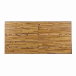 Kyston Rectangle Acacia & Iron Dining Table - Black/Teak - Christopher Knight Home -Christopher Knight Home GUEST e970148c 551f 472d 9676 402693b852cd