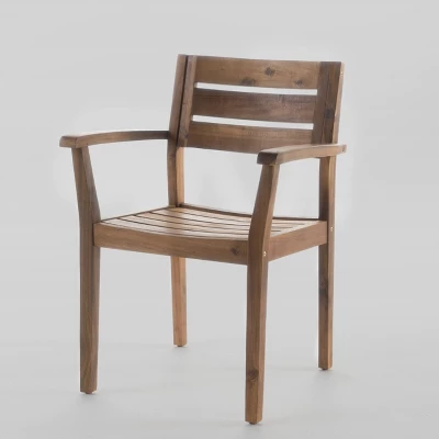 Wilson 7pc Acacia Wood Dining Set With Expandable Dining Table - Teak - Christopher Knight Home 3 Wilson 7pc Acacia Wood Dining Set With Expandable Dining Table - Teak - Christopher Knight Home - Image 3