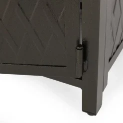 Amherst Square 32.25" Aluminum Gas Fire Pit - Hammered Bronze - Christopher Knight Home -Christopher Knight Home GUEST eb20c2ff f465 493a 80a5 765159caf020