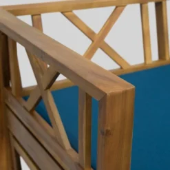 Long Beach Acacia Wood Extendable Patio Daybed Sofa Teak - Christopher Knight Home -Christopher Knight Home GUEST eb5e3d9a 8f8a 45d4 a269 1f989f56954d