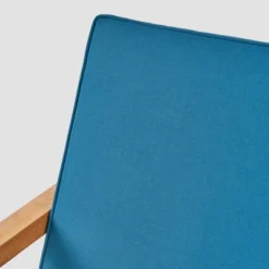 4pc Leah Acacia Wood Patio Chat Set Dark Teal - Christopher Knight Home -Christopher Knight Home GUEST eb87cac8 34a0 476e 87c0 0fe59dc46099