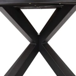 Soto Round Outdoor Acacia Wood Dining Table Teak/Black - Christopher Knight Home