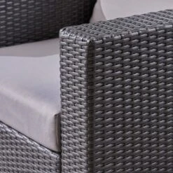 Santa Rosa 8pc Wicker & Aluminum Sofa Dining Set - Gray/Silver - Christopher Knight Home -Christopher Knight Home GUEST eeddf989 4682 4821 9d82 8fddf8fda7f1