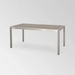 Cape Coral 3pc Aluminum Picnic Dining Set - Silver - Christopher Knight Home -Christopher Knight Home GUEST f01e87cb 2e49 46c0 bab9 6871f3a61006