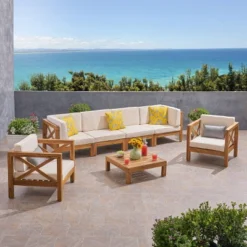 Brava 7pc Patio Conversation Set - Christopher Knight Home -Christopher Knight Home GUEST f29fe1c4 077e 4c72 acb5 88fd1b87c3b5