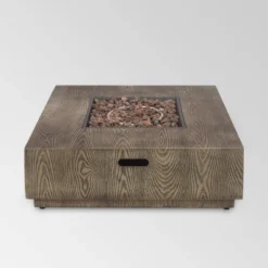 Wellington 40" Square Iron Gas Fire Pit With Tank Holder - Brown - Christopher Knight Home 22 Wellington 40" Square Iron Gas Fire Pit With Tank Holder - Brown - Christopher Knight Home -Christopher Knight Home GUEST f3046a25 1141 4cbf 9072 8bd94cf9073a