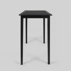 Polaris Acacia Wood Rectangle Bar Table Dark Gray - Christopher Knight Home -Christopher Knight Home GUEST f3a2a769 684c 49ad ae4a a26566d116ba