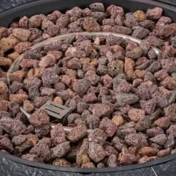 Meyer Outdoor Circular Lightweight Concrete Fire Pit - Brown - Christopher Knight Home -Christopher Knight Home GUEST f3e3cc1c d46d 49bf 8b2e 0fdbcd49c296