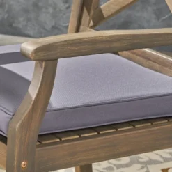 Pines 7pc Acacia Oval Wood Dining Set - Gray/Dark Gray - Christopher Knight Home -Christopher Knight Home GUEST f5004486 77c9 475f 85d5 e61bd2b35604