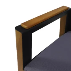 Soho 4pk Outdoor Acacia Wood Club Chairs With Cushions - Teak/Black/Dark Gray - Christopher Knight Home -Christopher Knight Home GUEST f6d4f656 b8b3 49b9 a516 69d4dcc3d45a