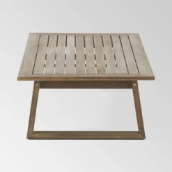 Belgian 4pc Acacia Wood Chat Set - Gray/Light Gray - Christopher Knight Home -Christopher Knight Home GUEST f7b90f4d e60a 4b75 b4de 55967cd5b5d7