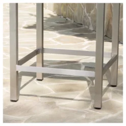 Cape Coral Square Aluminum And Wicker Bar Table - Gray - Christopher Knight Home -Christopher Knight Home GUEST f8b2e3a1 0f2f 4469 bece 187df7d672c3