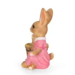 Christopher Knight Home 15" Wide Kuhrs Concrete Outdoor Novelty Rabbit Planter Brown/Pink -Christopher Knight Home GUEST fa8c8ede 62e8 48d7 a3bd aeb7db8b753d