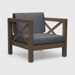 Brava Acacia Wood Club Chair - Christopher Knight Home -Christopher Knight Home GUEST facf70f5 911e 43c3 b8c6 af40b3eb3136