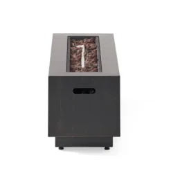 Wellington Outdoor 50000 BTU Rectangular Fire Pit Brushed Brown - Christopher Knight Home -Christopher Knight Home GUEST fbd30c04 c473 4490 b4b2 f17ed2f03262