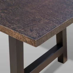 Valencia Rectangle Light Weight Concrete Dining Table - Brown Stone Finish - Christopher Knight Home -Christopher Knight Home GUEST fcbf7c87 4cf5 41df a0b5 b45f2ba66249