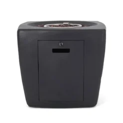 Holmwood Outdoor 40000 BTU Light Weight Concrete Square Fire Pit Dark Gray - Christopher Knight Home -Christopher Knight Home GUEST fe129b4a 838f 4cc6 93f8 52d7a12f0770