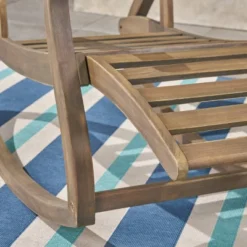 Sunview 3pc Acacia Wood Recliner Rocking Chair Set Gray - Christopher Knight Home -Christopher Knight Home GUEST fe9e0c9f e480 471a 9fa5 1248ee5ab894