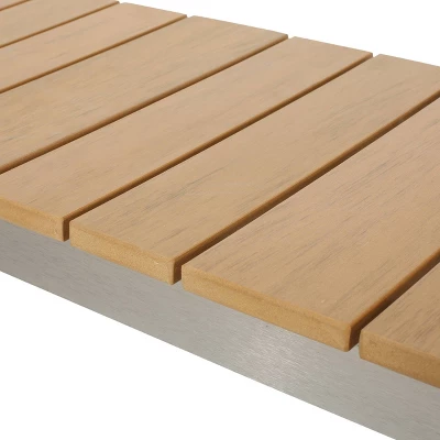 Cibola Outdoor Aluminum Dining Bench - Natural/Silver - Christopher Knight Home 6 Cibola Outdoor Aluminum Dining Bench - Natural/Silver - Christopher Knight Home - Image 6