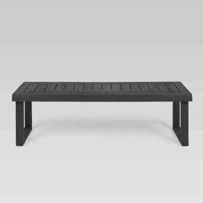 Nestor 3pc Acacia Wood Picnic Set - Dark Gray - Christopher Knight Home 2 Nestor 3pc Acacia Wood Picnic Set - Dark Gray - Christopher Knight Home - Image 2